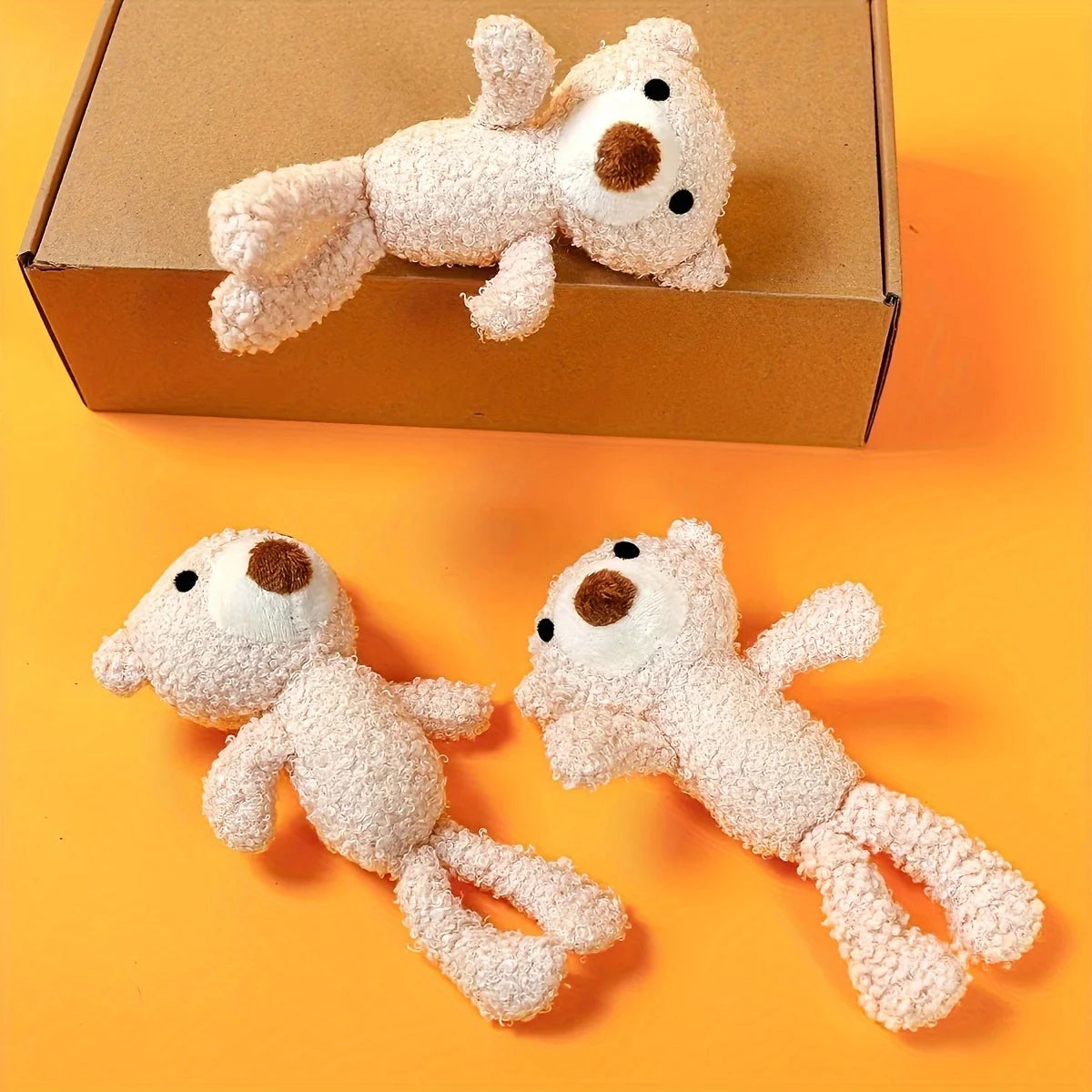 “Snuggle Bear” Plush Dog Toy