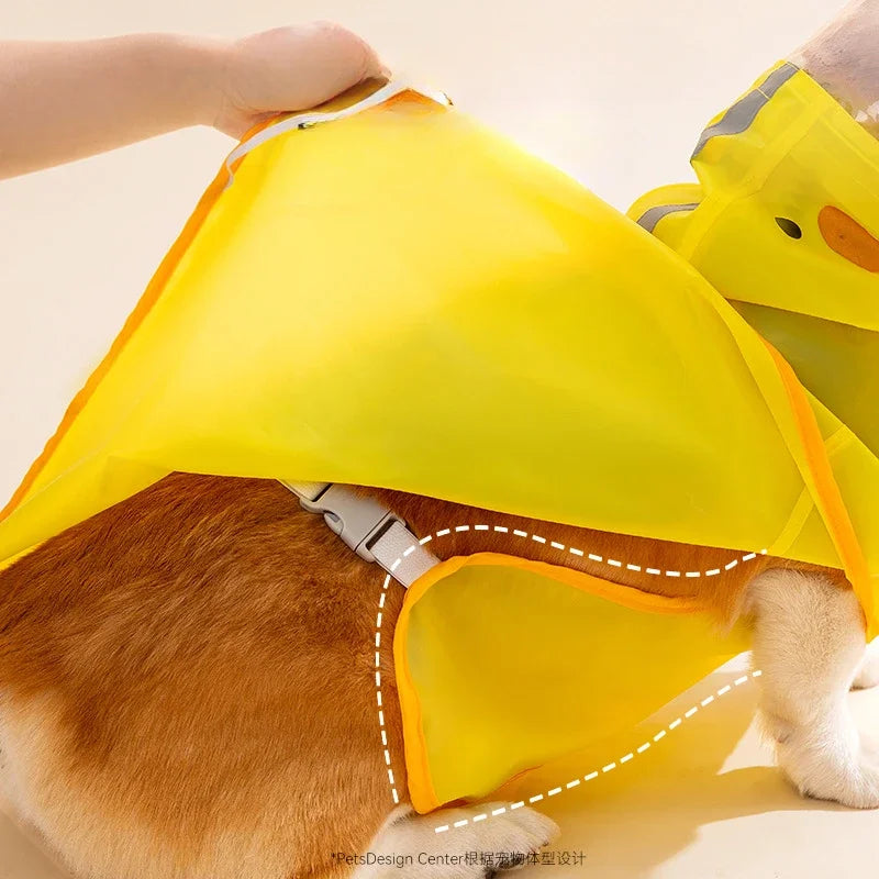 “Just Ducky” Dog Raincoat
