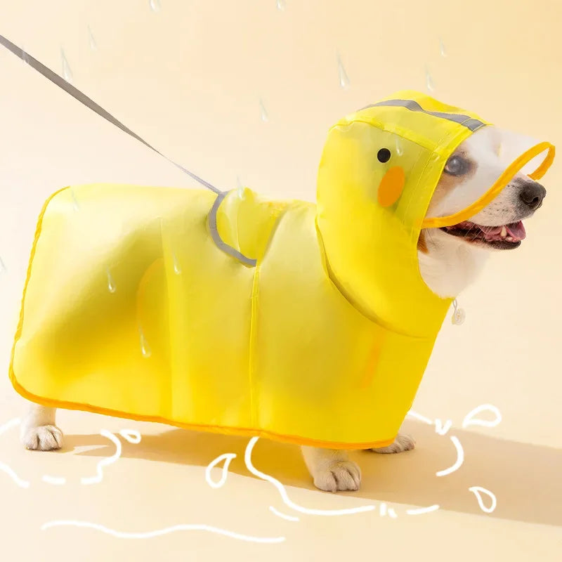 “Just Ducky” Dog Raincoat
