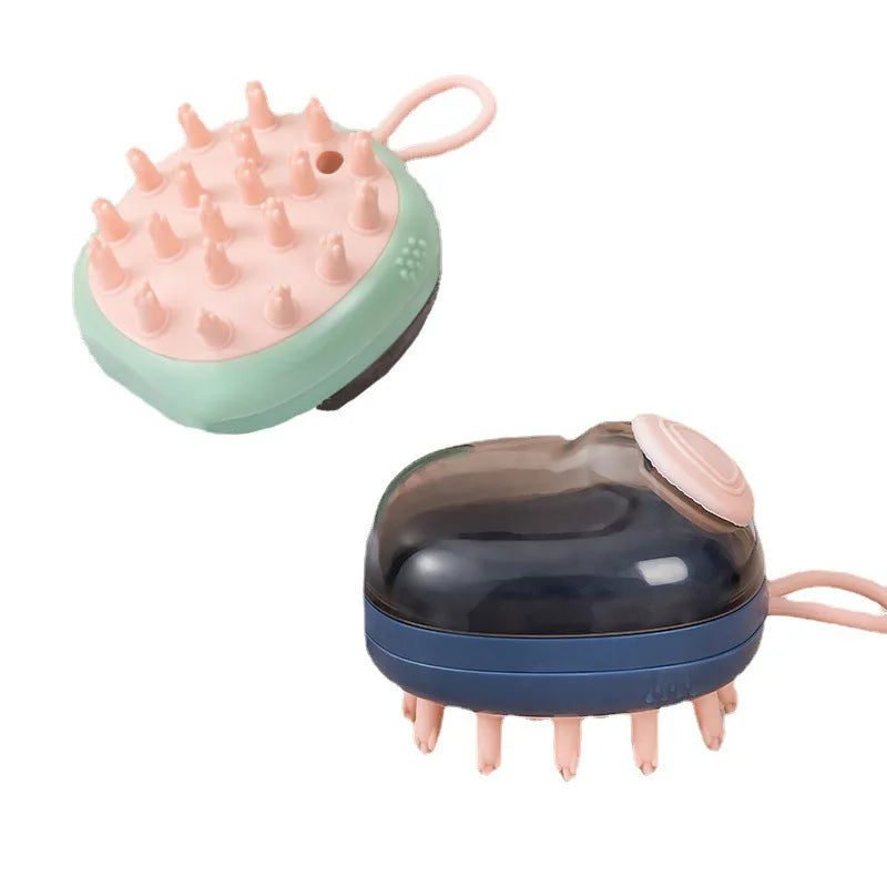"Scrub-a-Pup" Dog Grooming Brush with Soap Dispenser