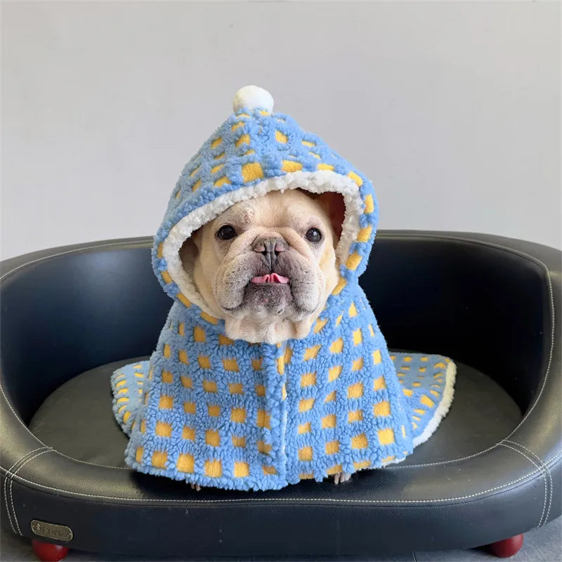 Picnic Paws Dog Cloak – Hooded Plaid Cape