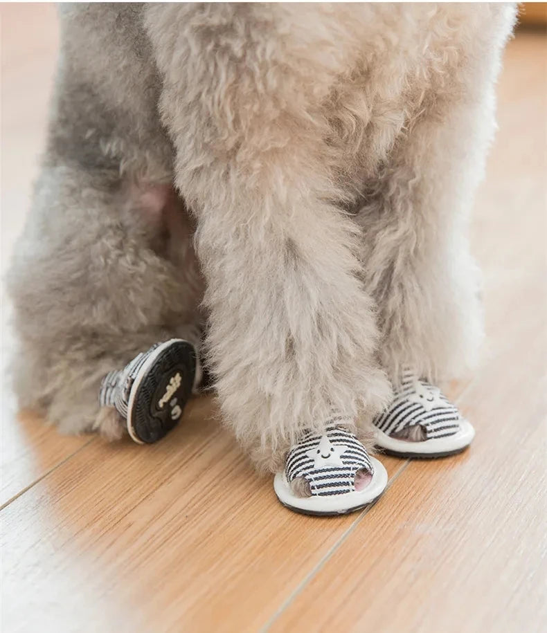 Star-Spangled Toesies – Patriotic Dog Shoes
