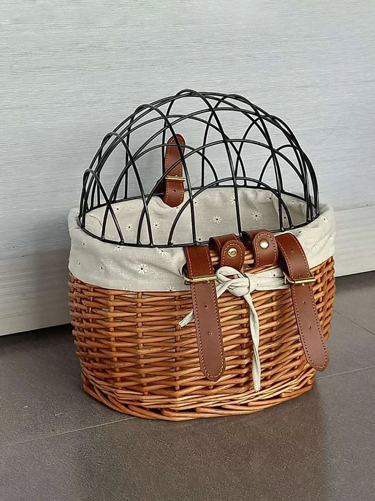 PupCycle Wicker Bike Basket