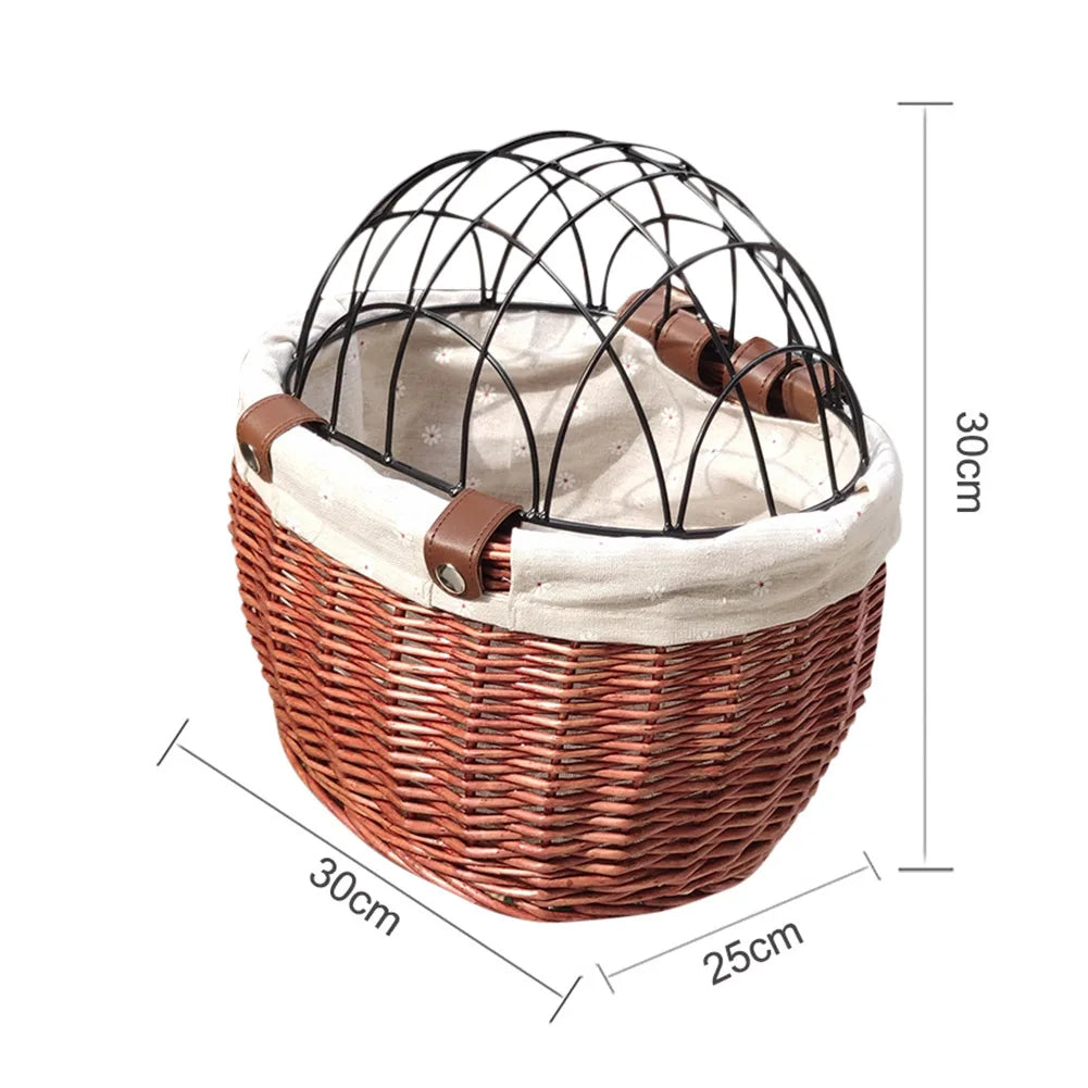 PupCycle Wicker Bike Basket