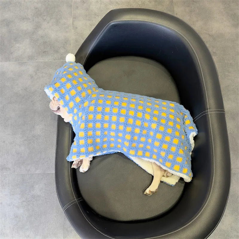 Picnic Paws Dog Cloak – Hooded Plaid Cape