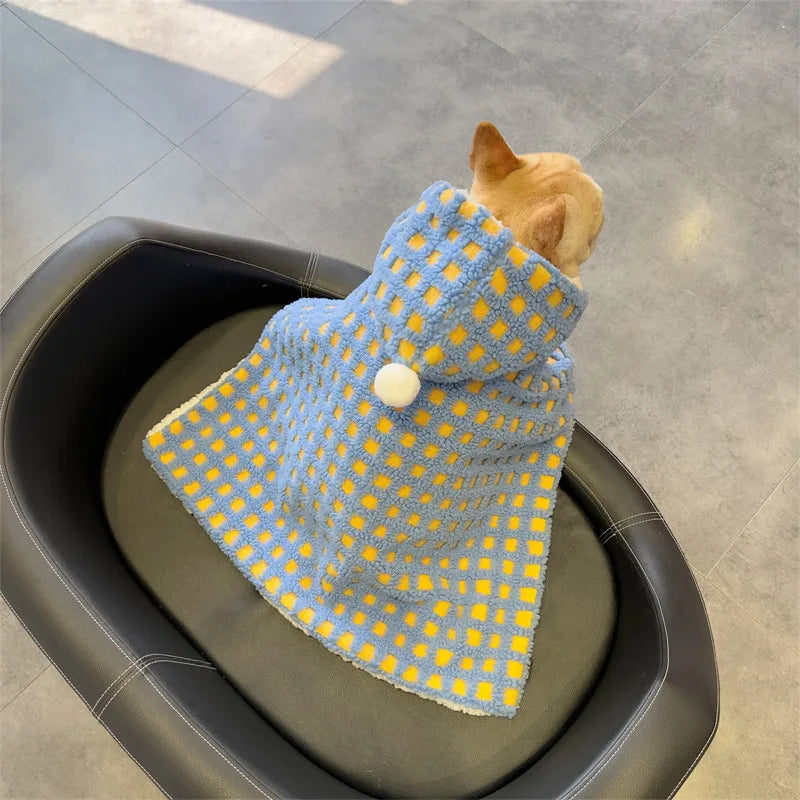 Picnic Paws Dog Cloak – Hooded Plaid Cape