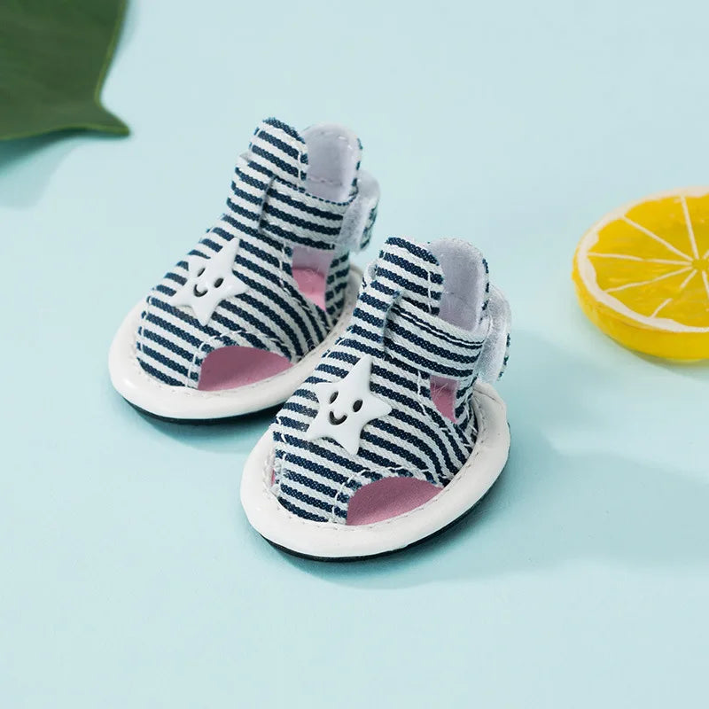 Star-Spangled Toesies – Patriotic Dog Shoes