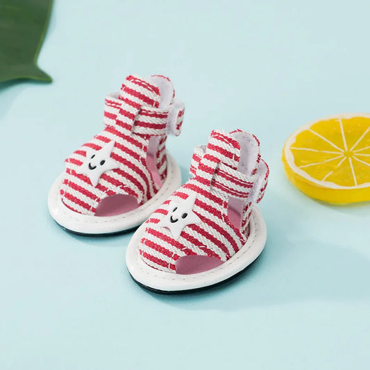 Star-Spangled Toesies – Patriotic Dog Shoes
