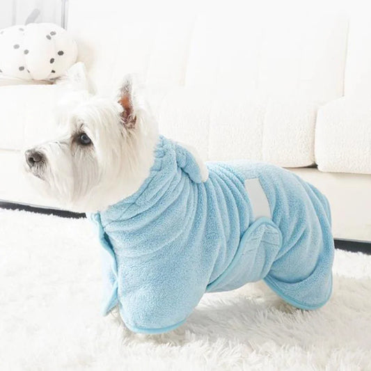 Hop & Fluff Dog Bathrobe – Bunny Ear Spa Robe